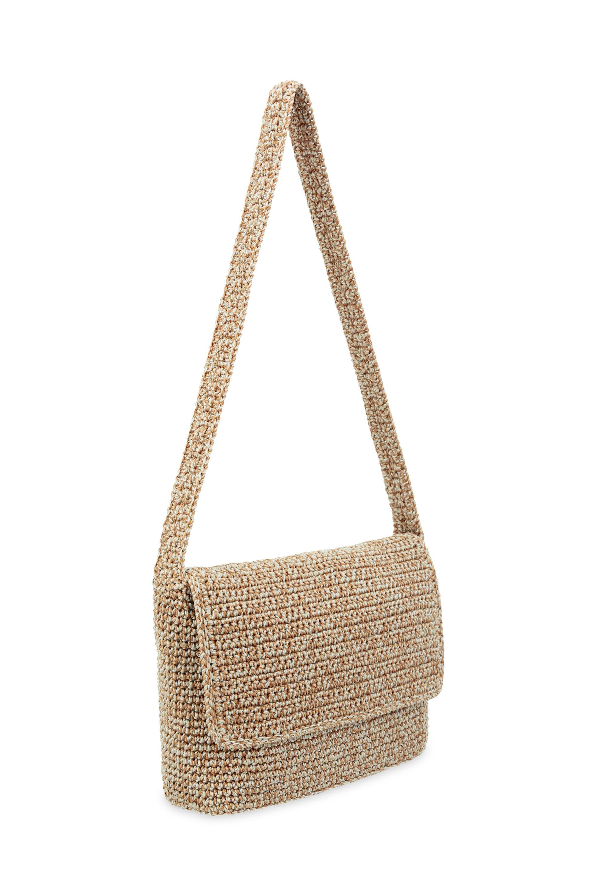 Marlow Crochet Flap Shoulder, Alternate, color, Bamboo Static