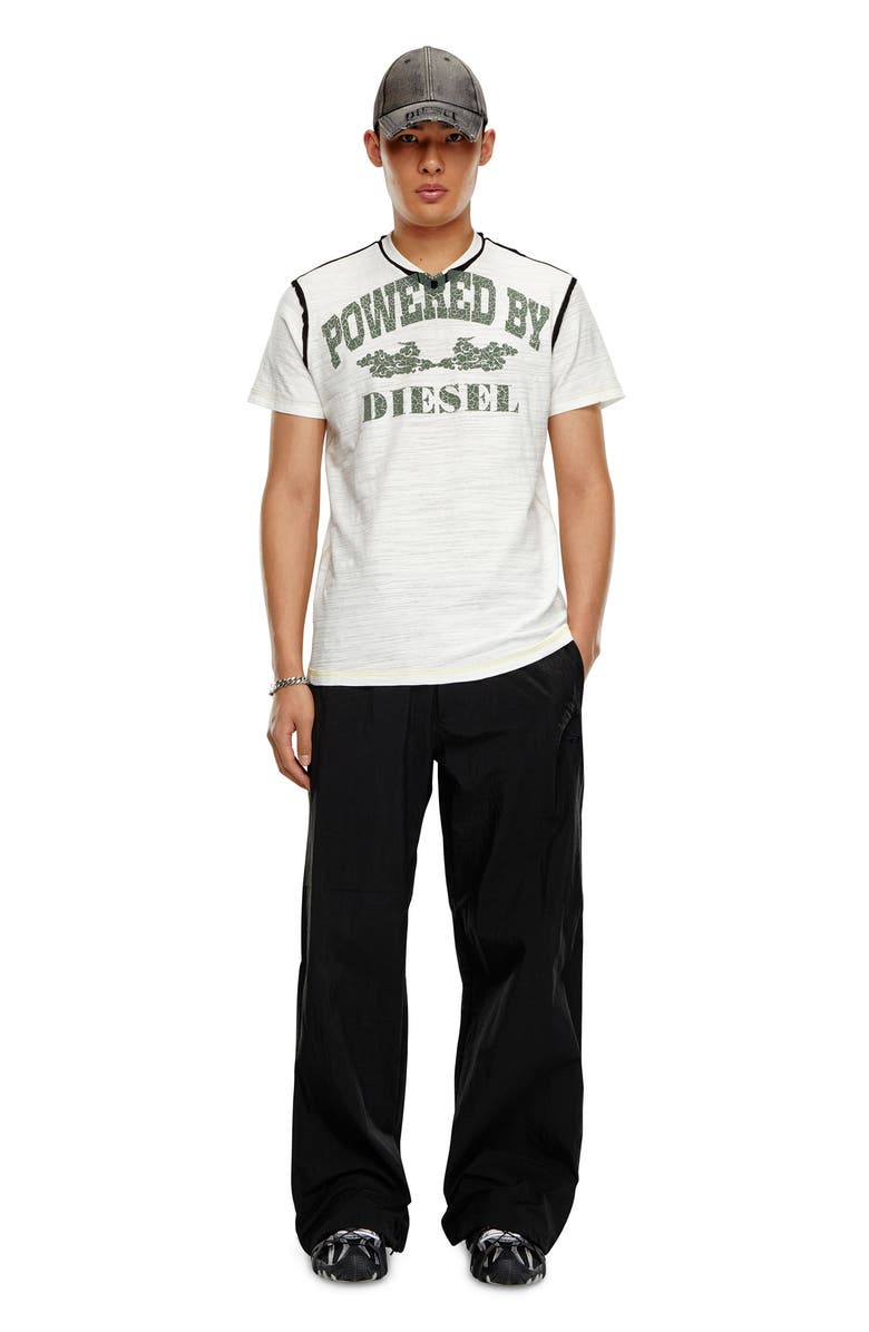 DIESEL<sup>®</sup> Raw Edge Cotton Graphic T-Shirt, Alternate, color, 