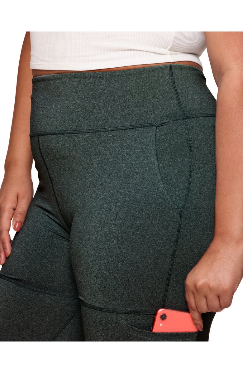 Walkpop Haley Compression Active Legging With Multi Pocket Detail, Alternate, color, Green