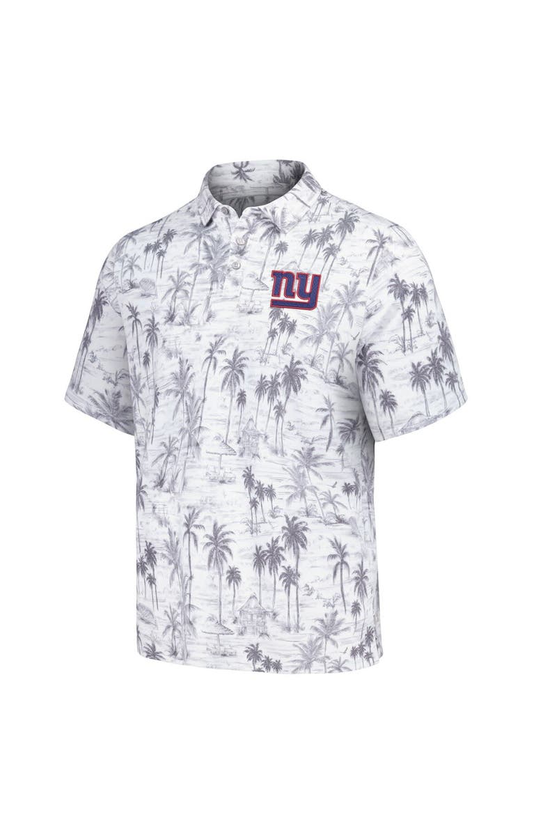 Tommy Bahama Men's Tommy Bahama Gray New York Giants Cabana Shores IslandZone Tri-Blend Polo, Alternate, color, Gray