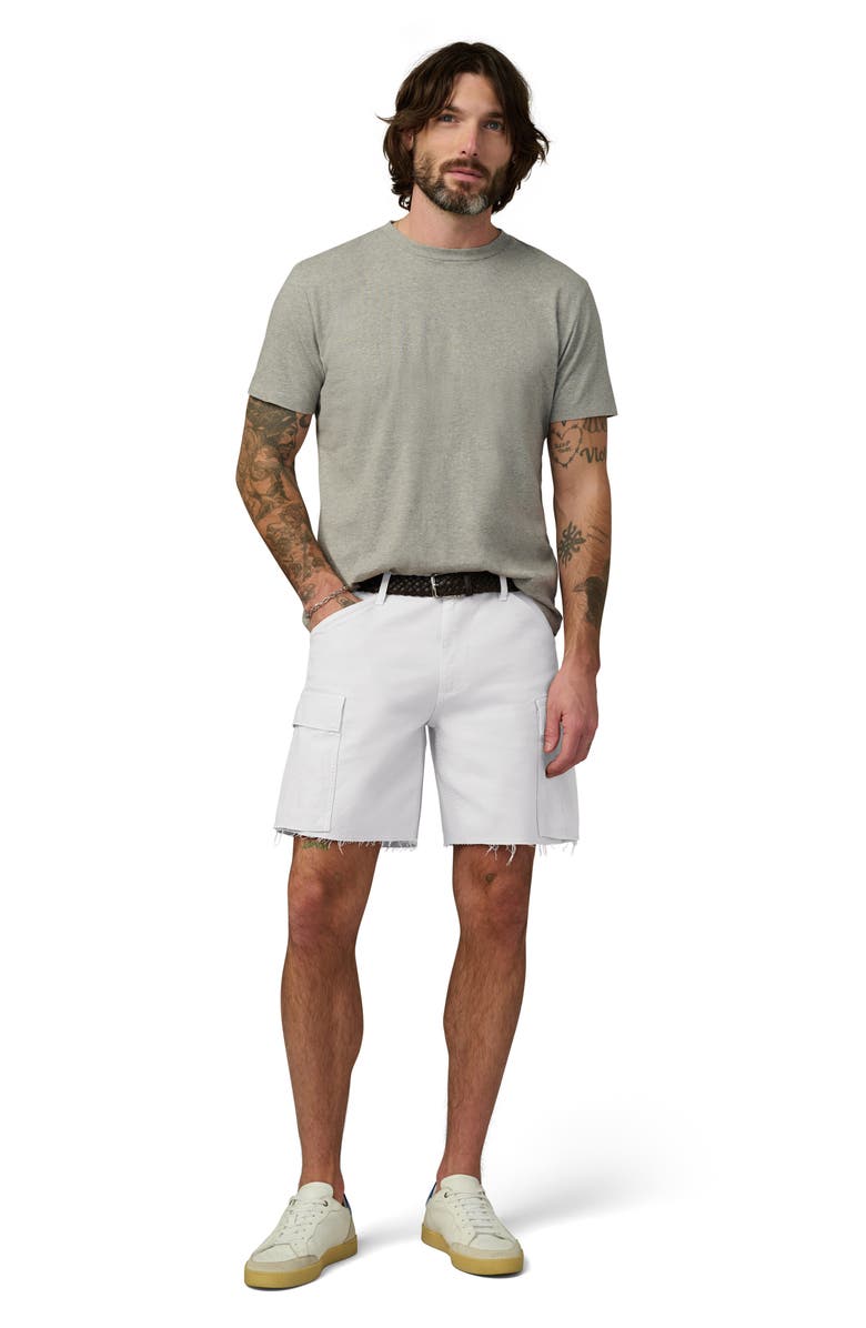 Joe's McArthur Raw Hem Cargo Shorts, Alternate, color, White