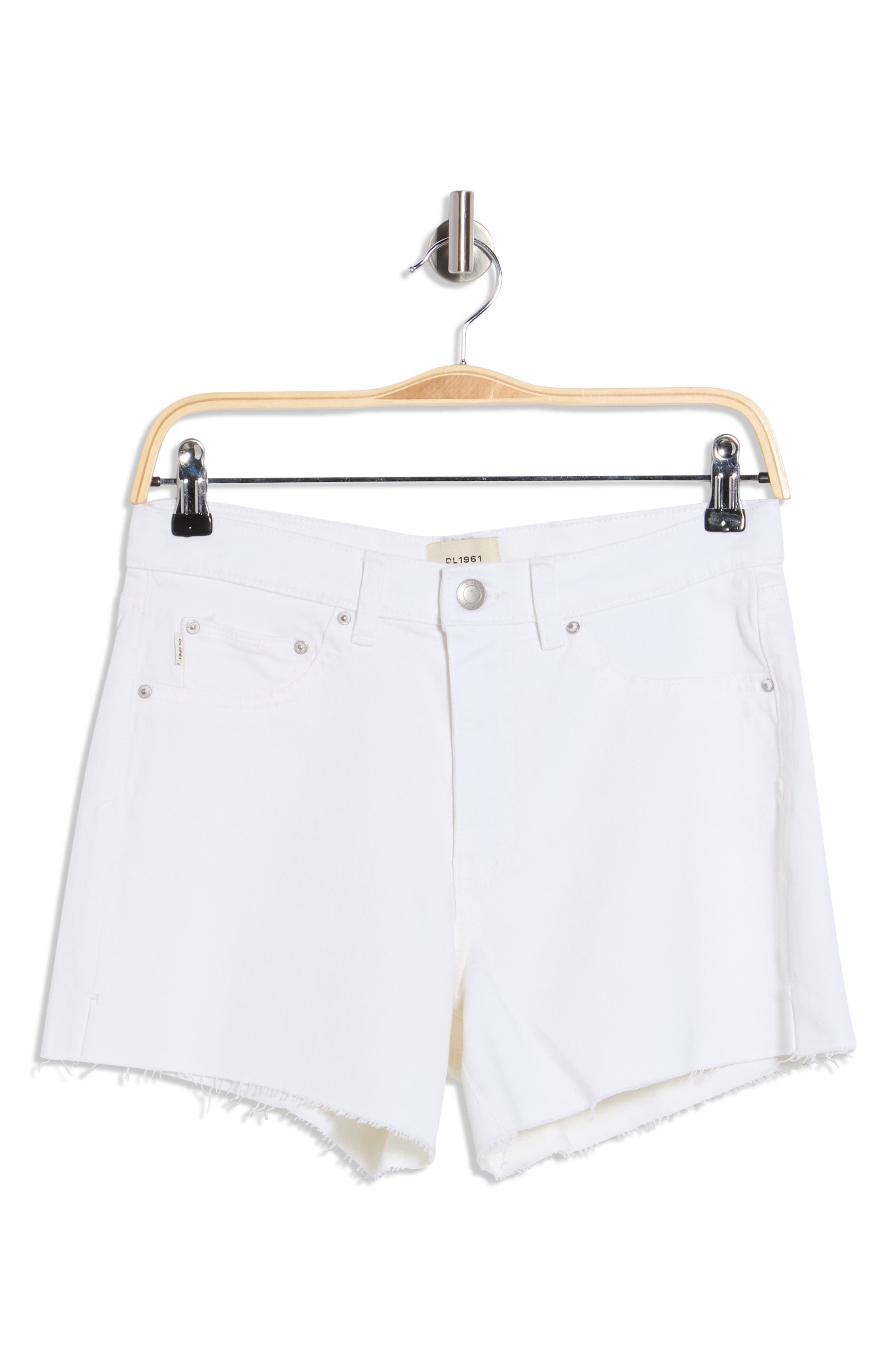 DL1961 Zoie Raw Hem Mid Rise Relaxed Denim Shorts