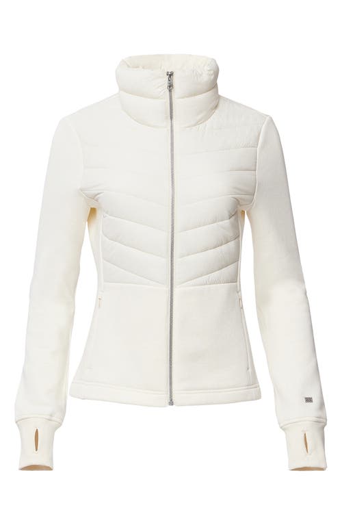 Soia & Kyo Quilted Hybrid Jacket In Powder