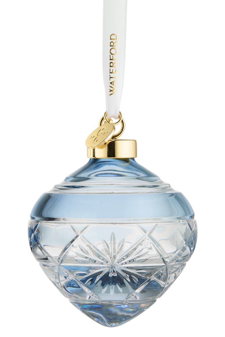 Winter Wonders Snowflake Bauble Crystal Ornament, Main, color, BLUE