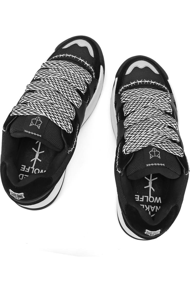 Naked Wolfe Slide Sneaker, Alternate, color, Black