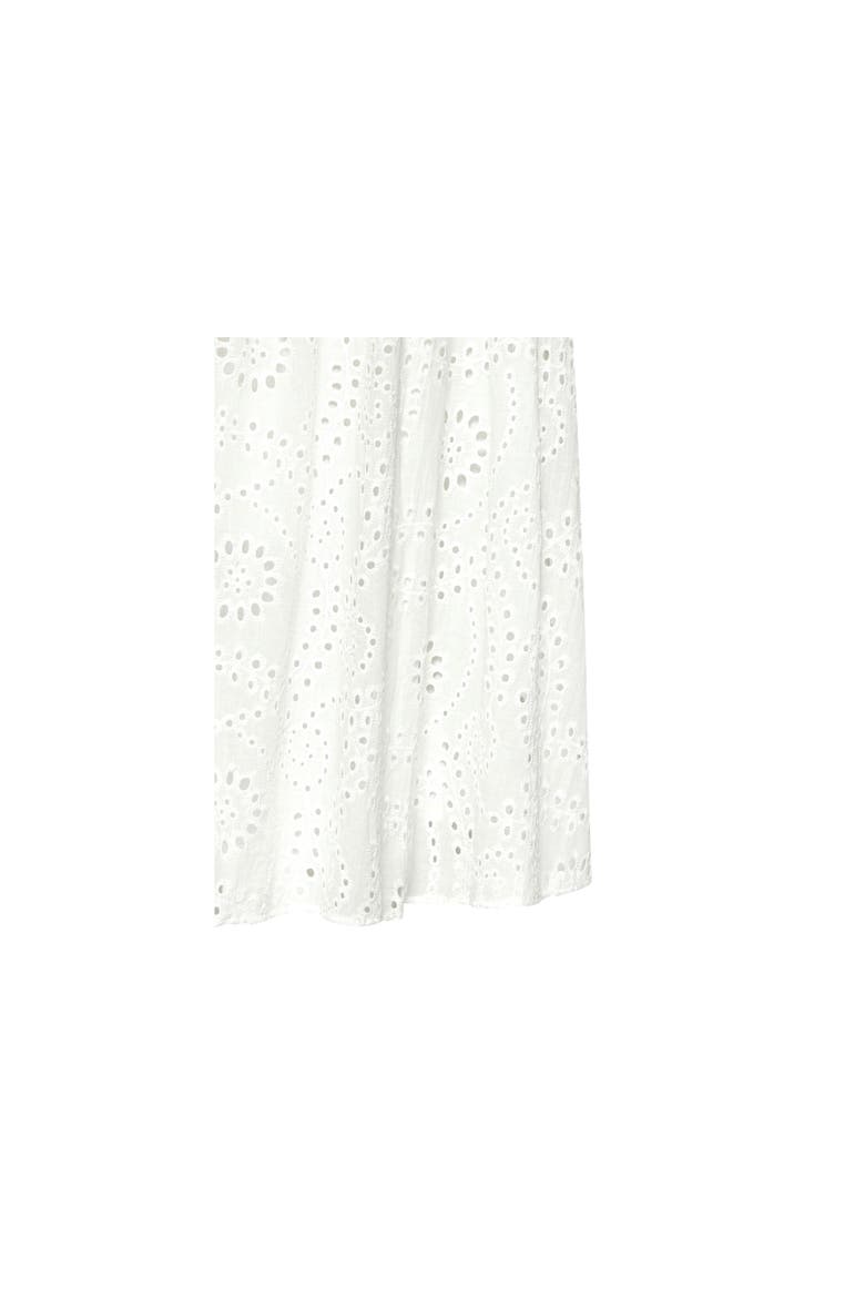 Women's Eyelet Maxi Skirt, Alternate, color, White