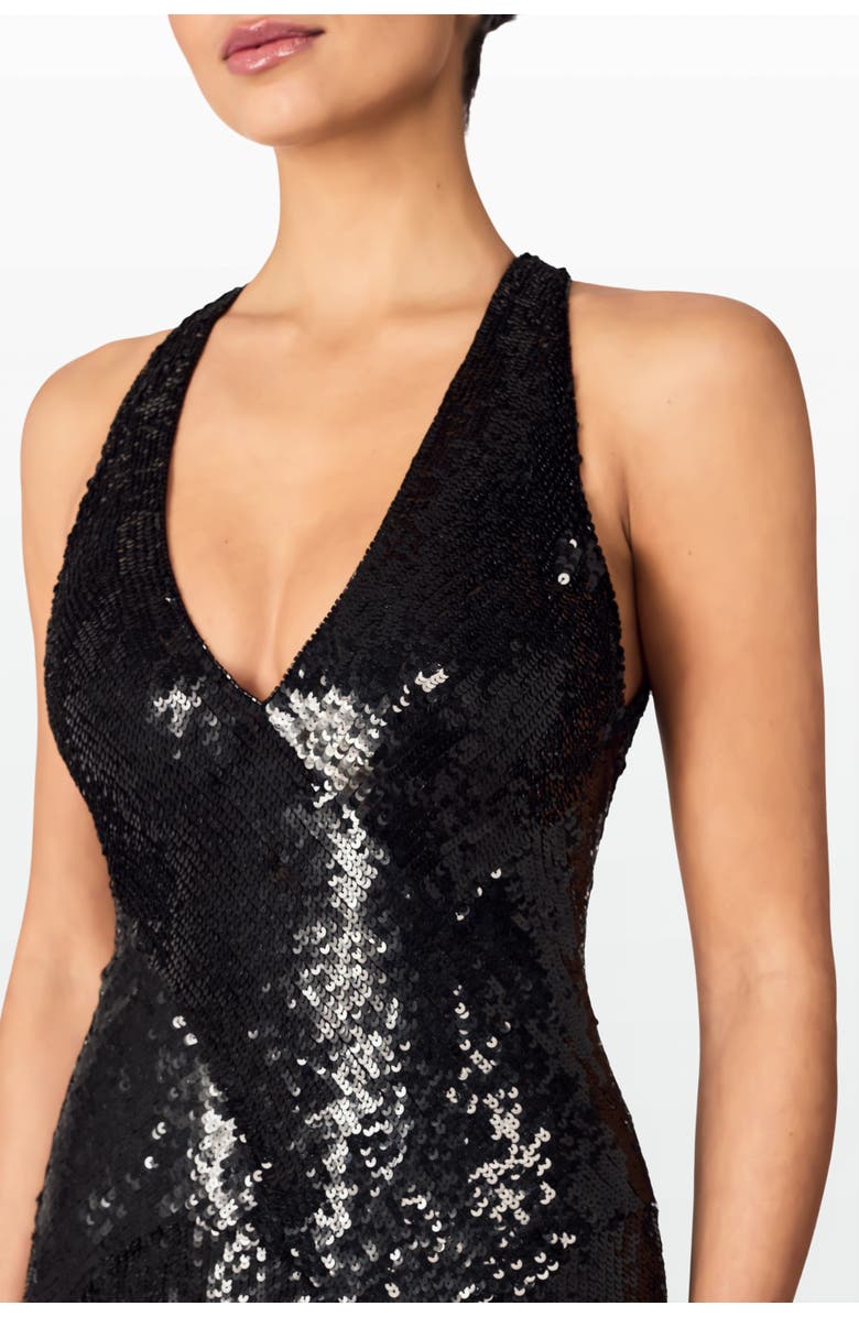 Jenny Packham Night Fever Gown, Alternate, color, Liquorice