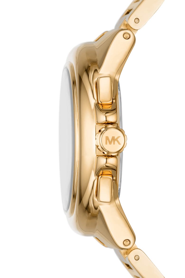 Camille Chronograph Bracelet Watch, 43mm, Alternate, color, GOLD