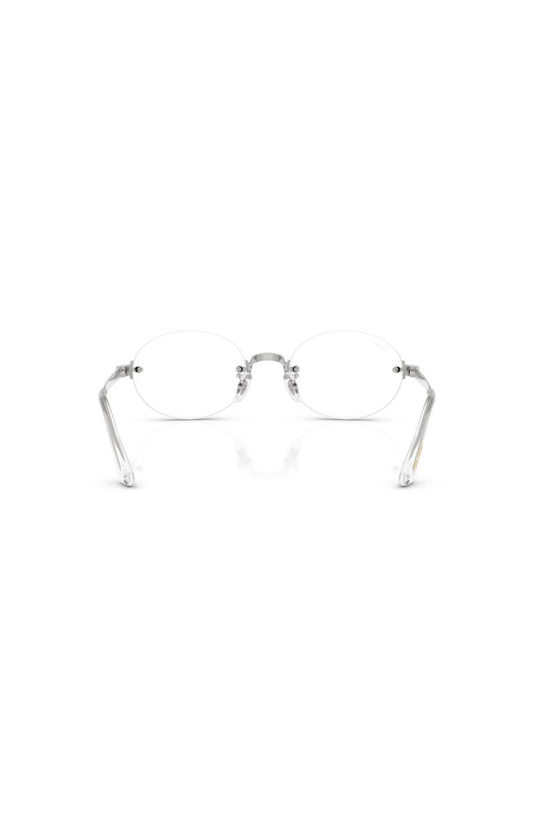 54mm Oval optical glasses, Alternate, color, Silver