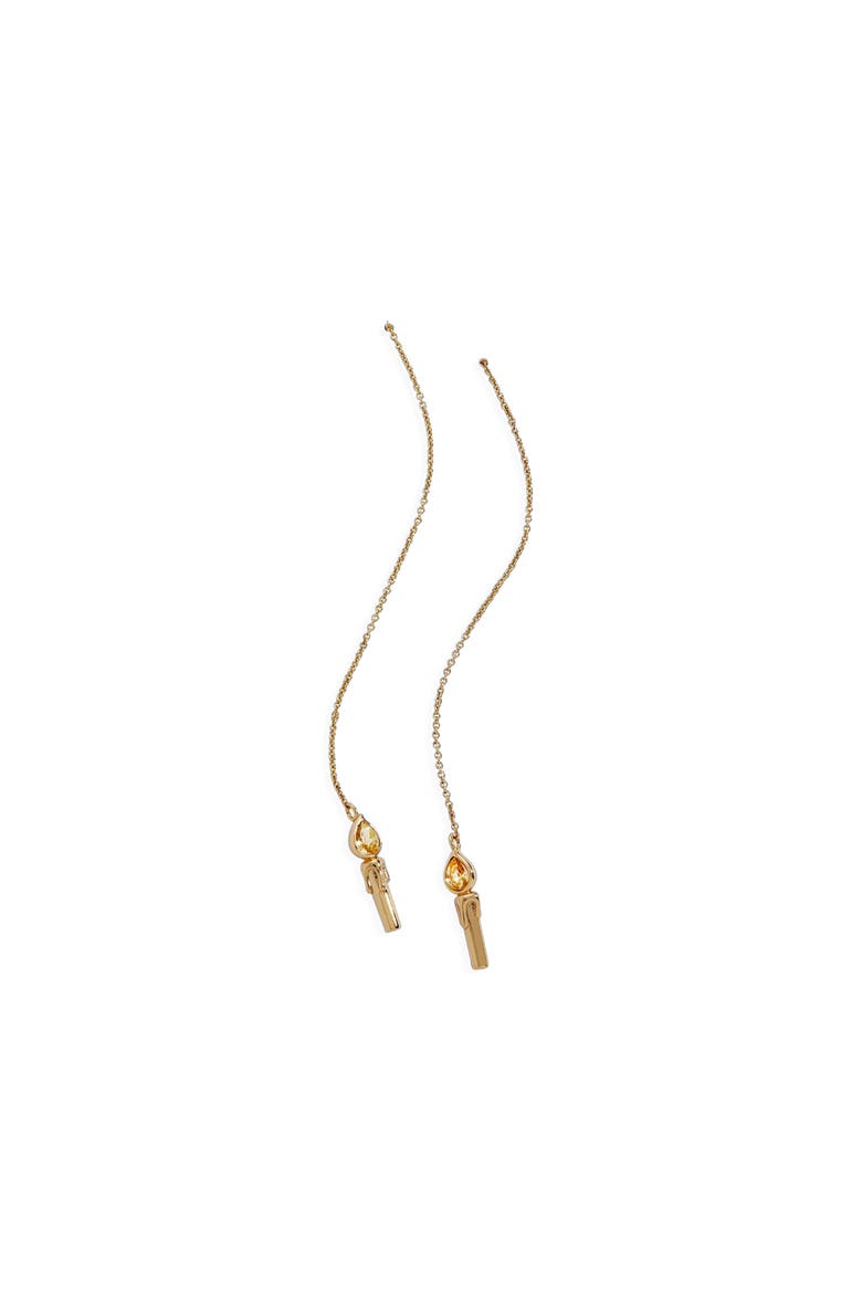Harry Potter Great Hall Candle Threader Earrings, Alternate, color, Gold