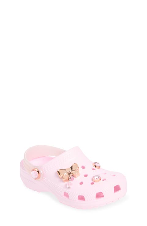 Kids' Classic Bling Bow Clog