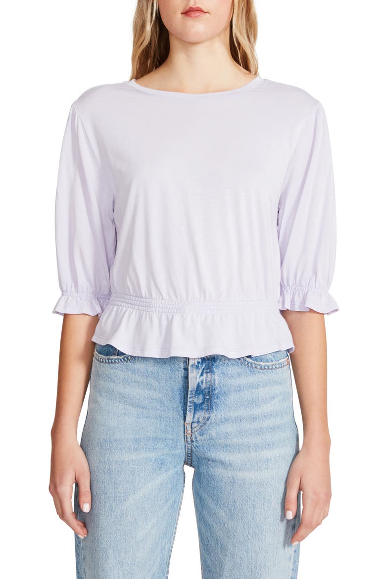 BB Dakota Cotton Jersey Top, Main, color, LILAC