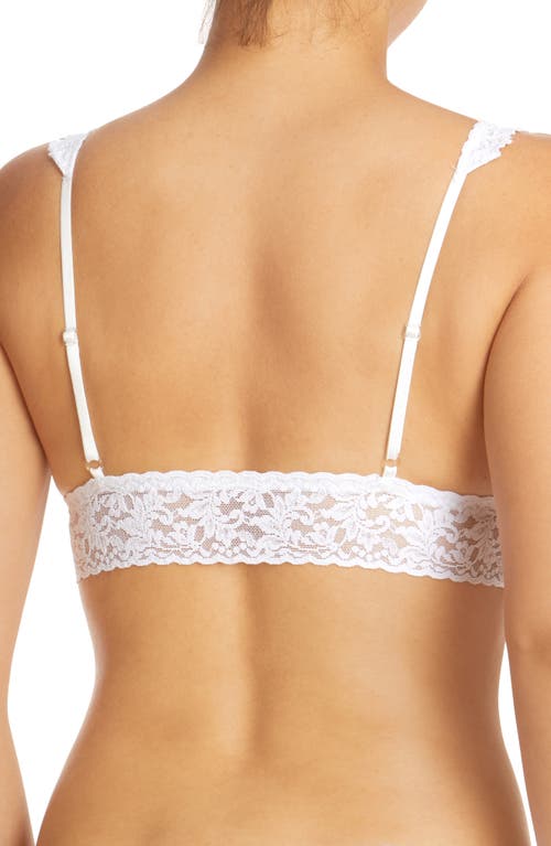 Hanky Panky Signature Lace Crossover Bralette In White