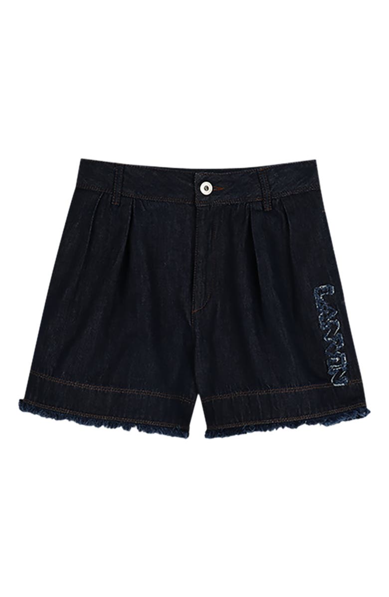 Lanvin Denim Shorts With Logo, Alternate, color, 