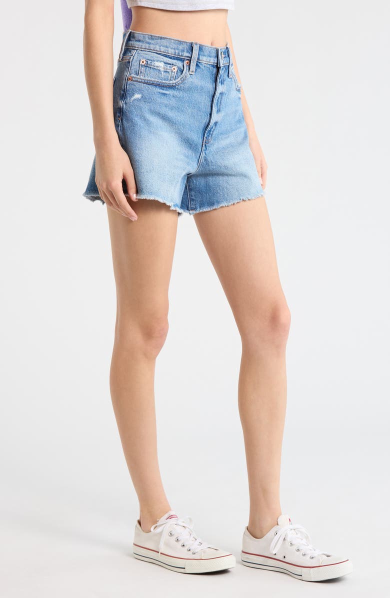DAZE The Knockout High Waist Denim Shorts, Alternate, color, Alter Ego