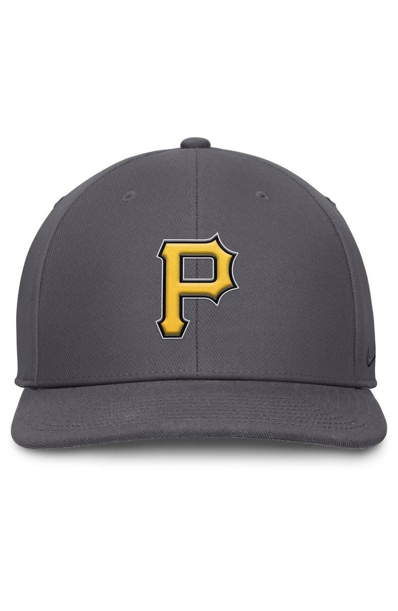 Nike Men's Nike Gray Pittsburgh Pirates Pro Performance Snapback Hat, Alternate, color, Gray