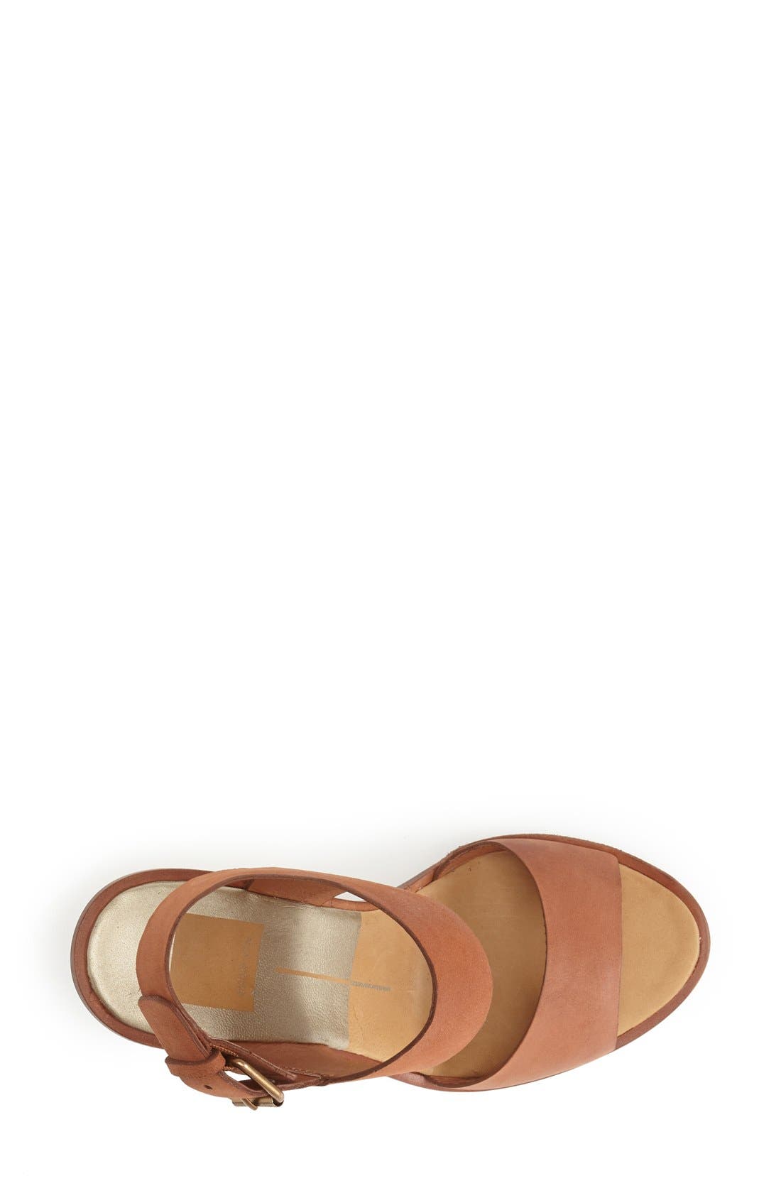 'Jodi' Snake Embossed Leather Wedge Sandal, Alternate, color, CLAY