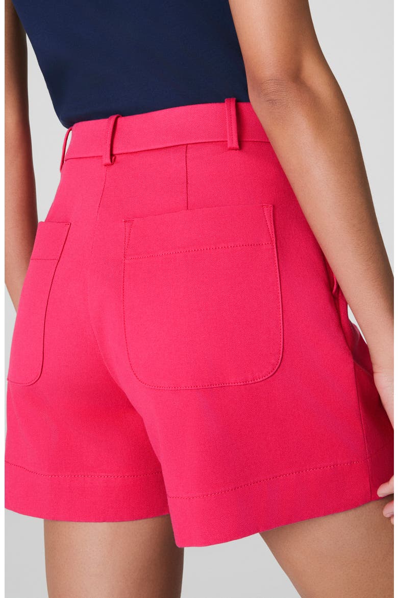 SPANXsupersmooth™ Stretch Twill Shorts, Alternate, color, TULIP