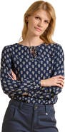 Brakeburn Juliette Long Sleeve Tie Neck Blouse