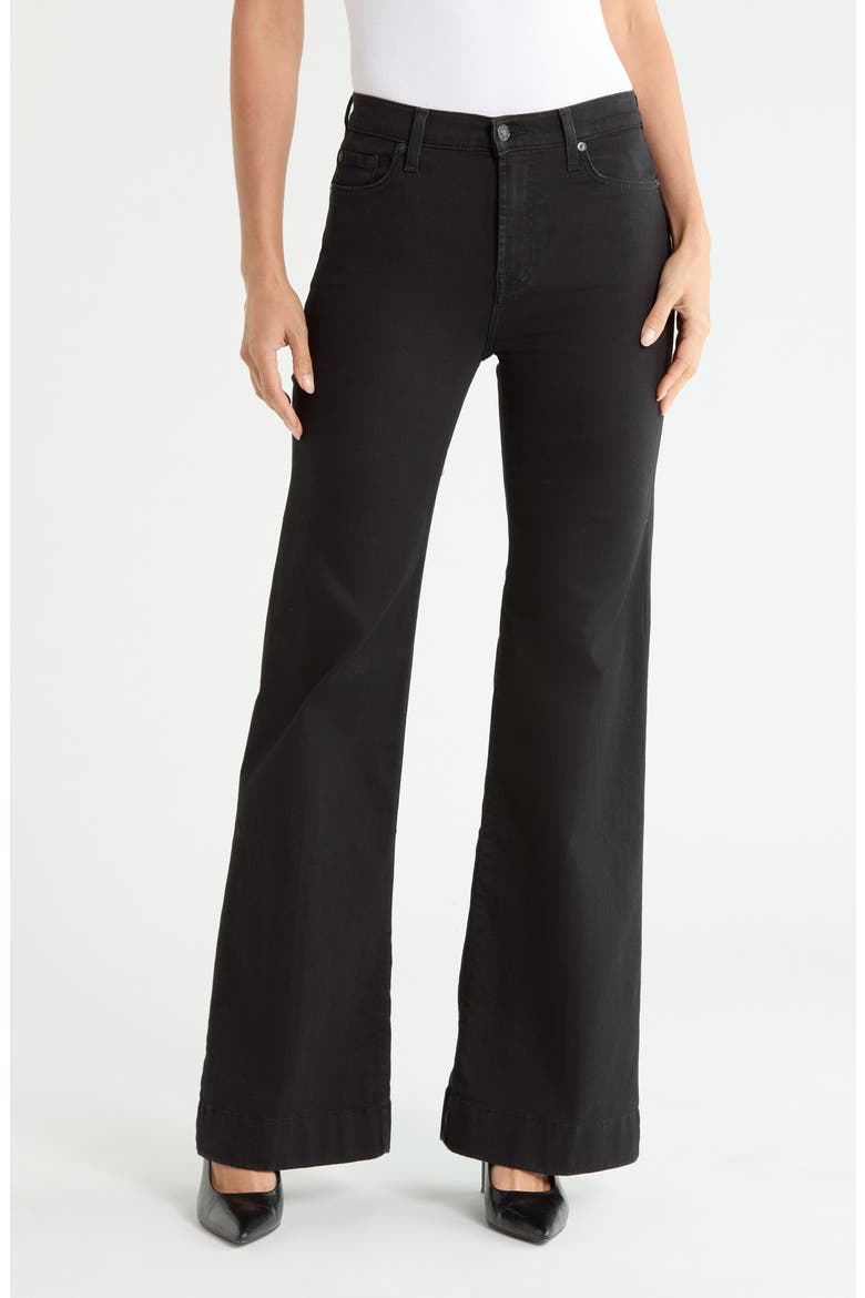Modern Dojo High Waist Flare Jeans, Main, color, NIGHT BLACK