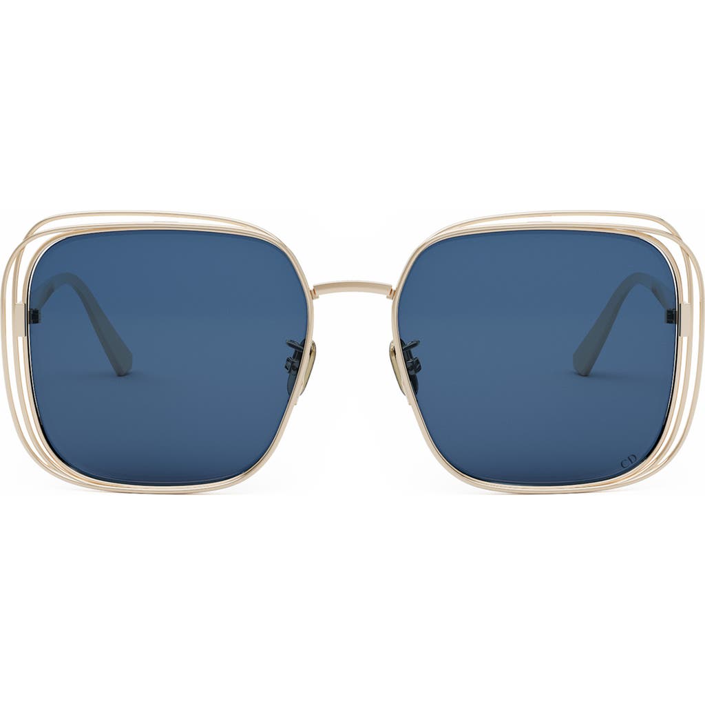 Dior Fil S1u 58mm Square Sunglasses In Blue