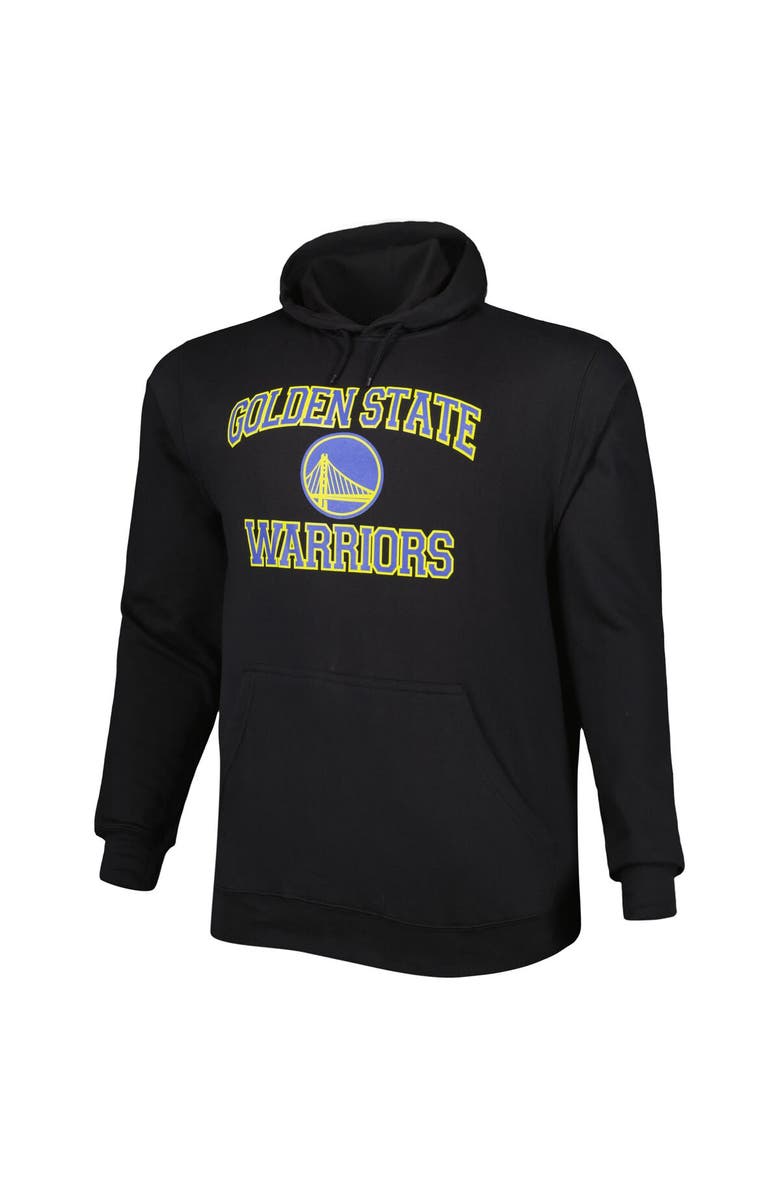 PROFILE Men's Black Golden State Warriors Big & Tall Heart & Soul Pullover Hoodie, Alternate, color, Black