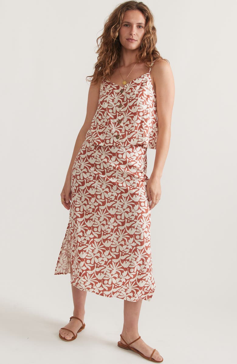 Marine Layer Celeste Floral Hemp Blend Camisole, Alternate, color, 