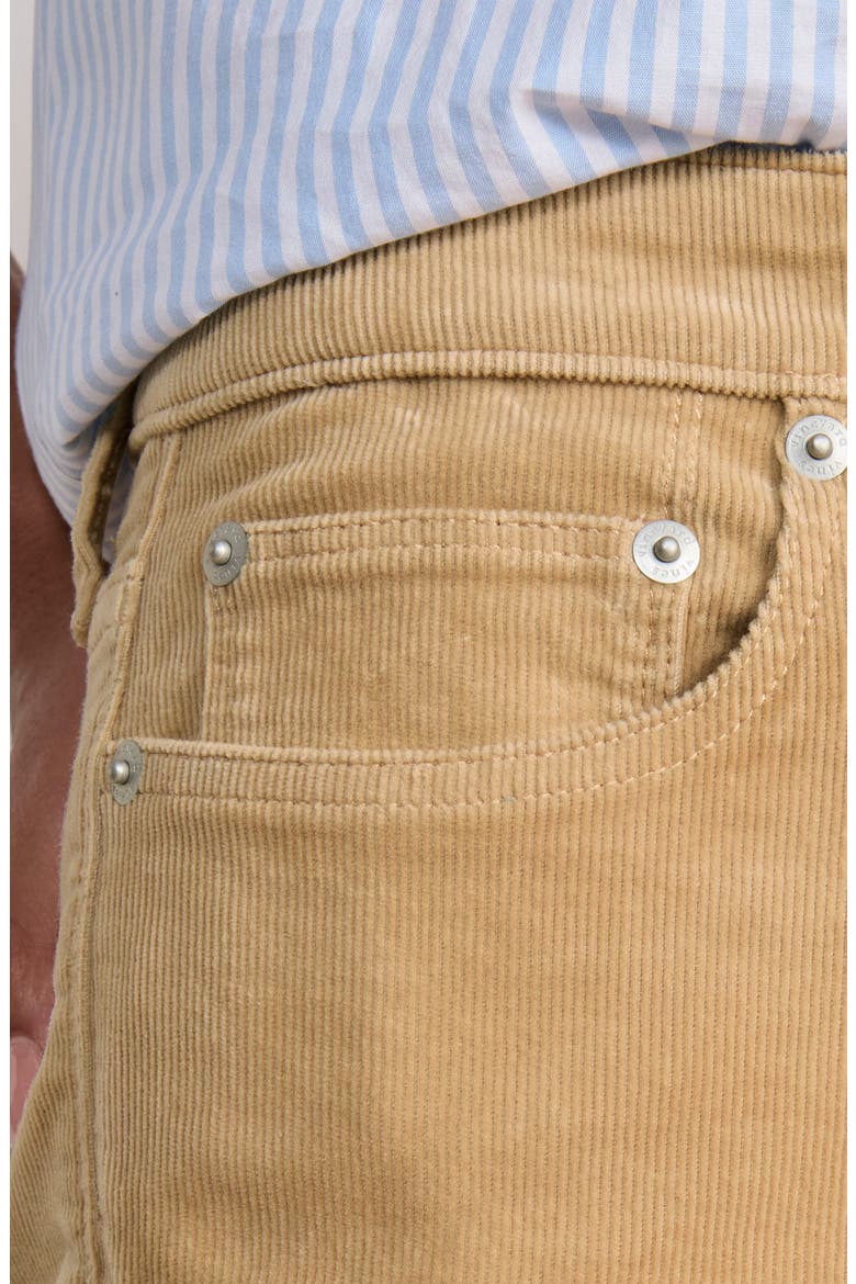 Corduroy Ankle Straight Leg Pants, Alternate, color, SAND