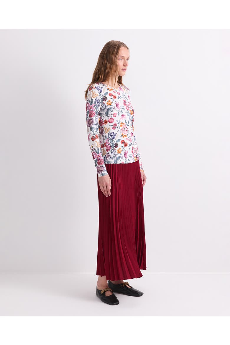 Stately Bouquet Liberty Top, Alternate, color, White/Multi