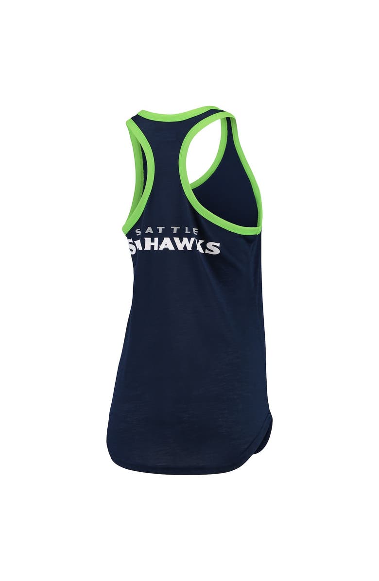 G-III 4HER BY CARL BANKS Women's G-III 4Her by Carl Banks College Navy Seattle Seahawks Tater Tank Top, Alternate, color,
