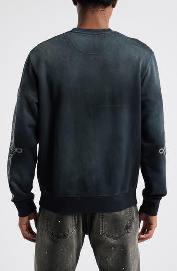 Shooting Star Embroidered Graphic Sweatshirt