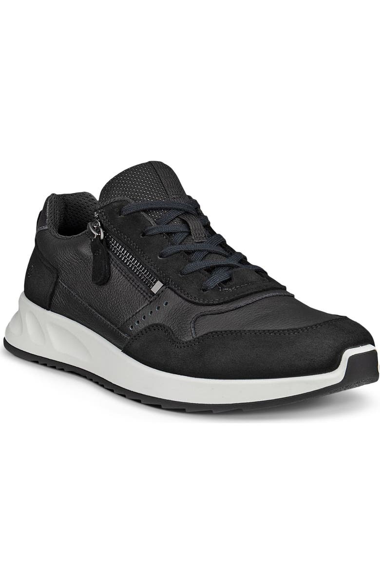 ECCO Low Top Sneaker, Main, color, Black/ Black/ Black
