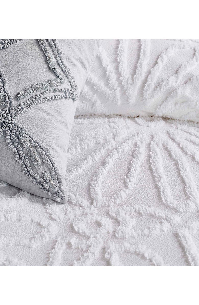 Peri Home Chenille Medallion Duvet & Sham Set, Alternate, color, White