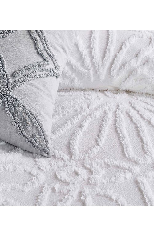 Peri Home Chenille Medallion Duvet & Sham Set In White