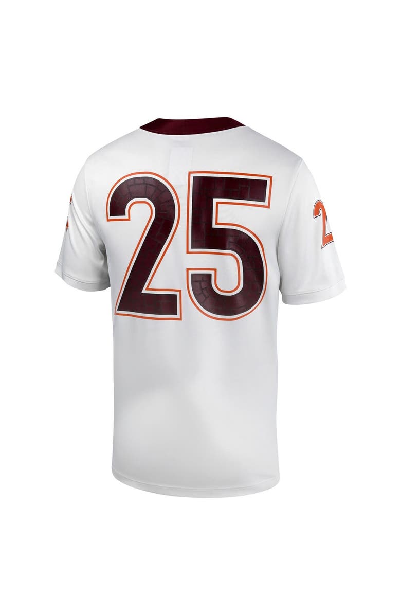 Nike Men's Nike #25 White Virginia Tech Hokies Untouchable Football Jersey, Alternate, color, White