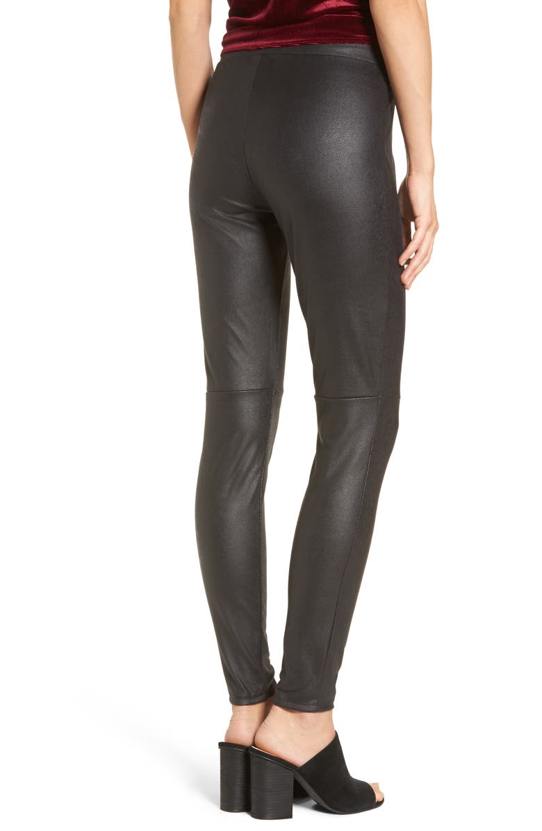 Trouvé Faux Leather Leggings, Alternate, color,