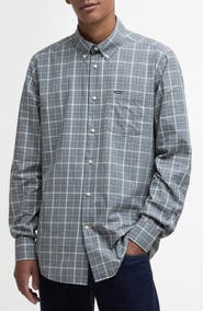 Barbour Bramham Tailored Fit Plaid Cotton Button-Down Shirt