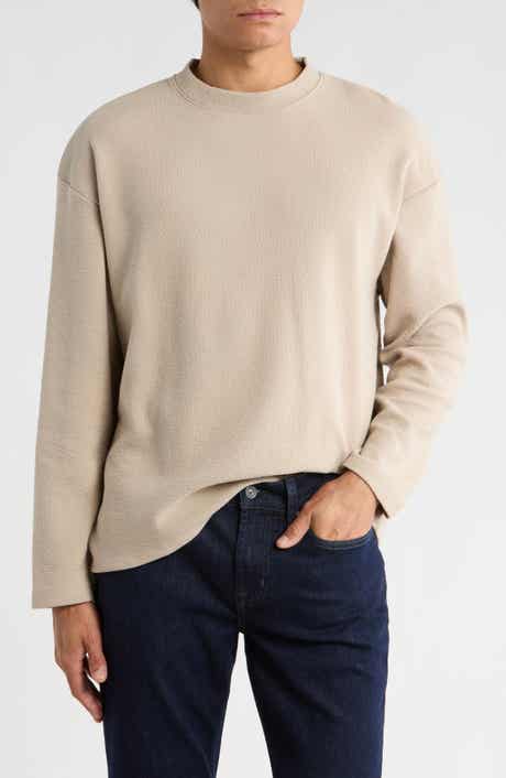 DENIM AND FLOWER Textured Long Sleeve T-Shirt