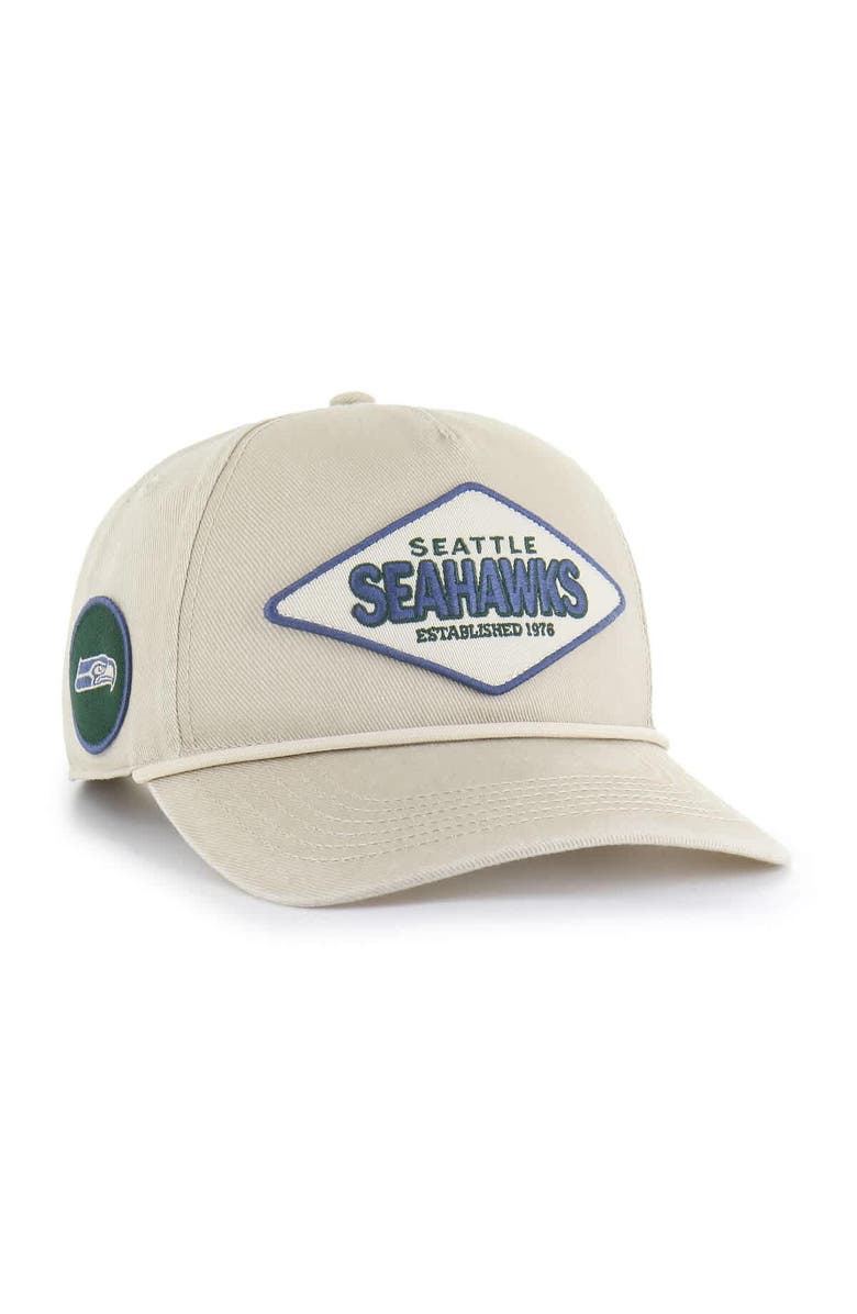 '47 Men's '47 Khaki Seattle Seahawks Cairn Hitch Adjustable Hat, Main, color, 
