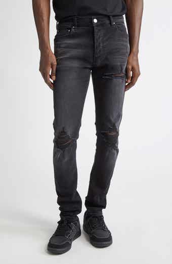 AMIRI WAX MX1 Leather Patched Distressed Jeans | Nordstrom AMIRI WAX MX1 Leather Patched Distressed Jeans | Nordstrom
