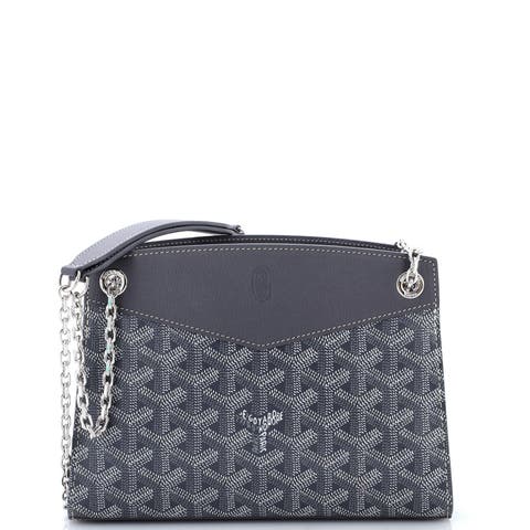 Structured Rouette Chain Shoulder Bag Coated Canvas Mini