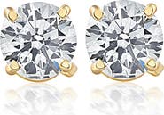 Bliss Diamond Screw Back 1 Ct T.W. Genuine Diamond Studs Available in 14k or Gold