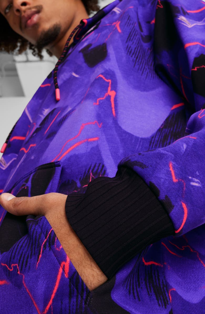 PUMA x Formula 1<sup>®</sup> Race Neon Energy Cotton Blend Hoodie, Alternate, color, 