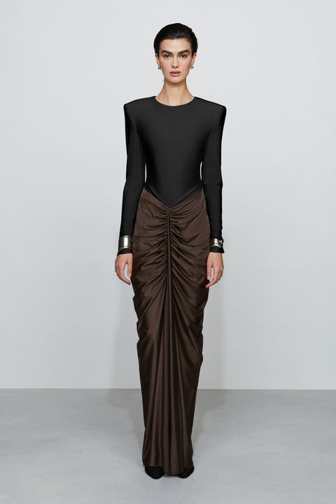 Brittany Formal Stylish Ruched Gown