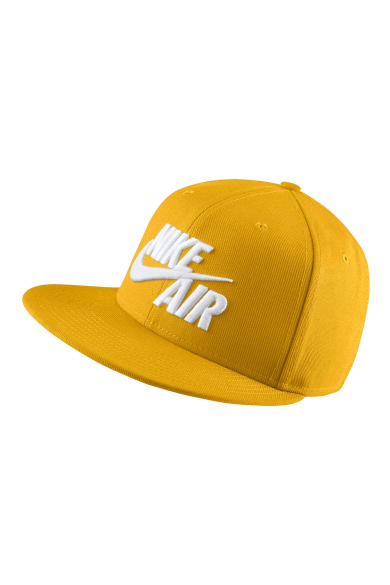 Air True Snapback Baseball Cap, Main, color, YELLOW