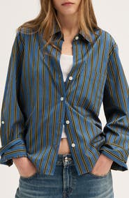 Madewell The Signature Stripe Y-Neck Shirt
