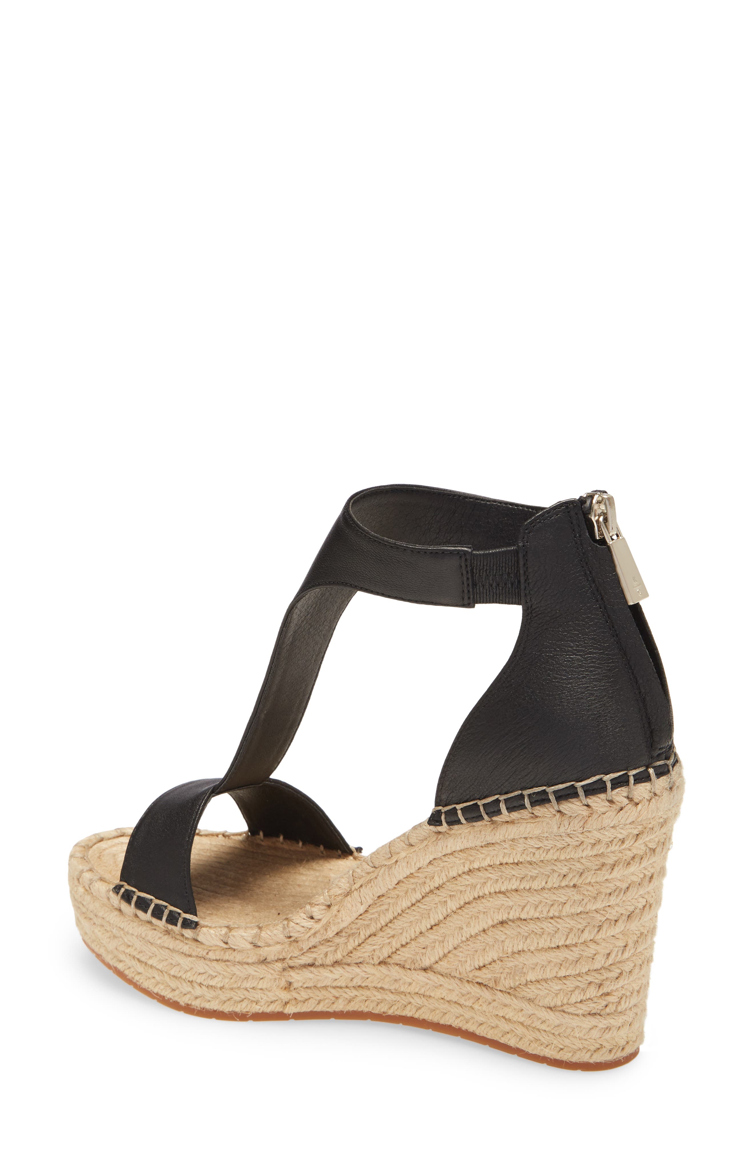 Kenneth Cole New York Olivia T-Strap Wedge Sandal, Alternate, color, 