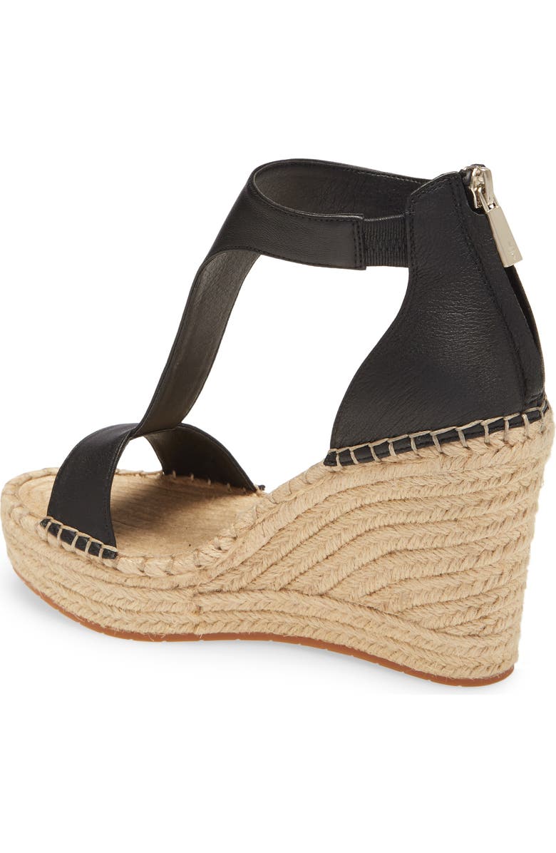 Kenneth Cole New York Olivia T-Strap Wedge Sandal, Alternate, color,