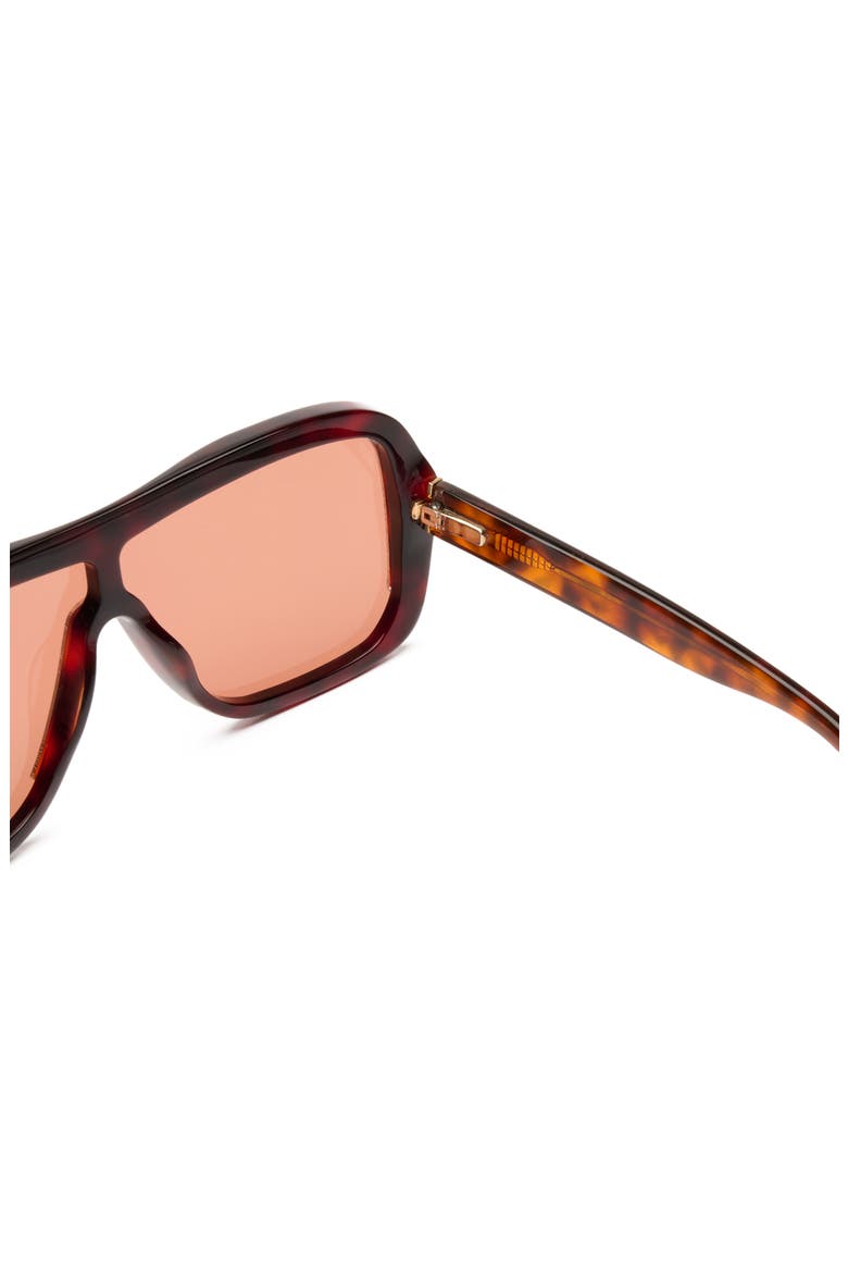 Afters Shield Sunglasses, Alternate, color, FIERY TORTOISE / ORANGE