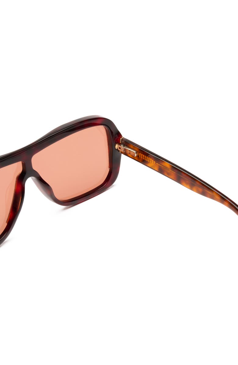 DEZI Afters Shield Sunglasses, Alternate, color, Fiery Tortoise / Orange